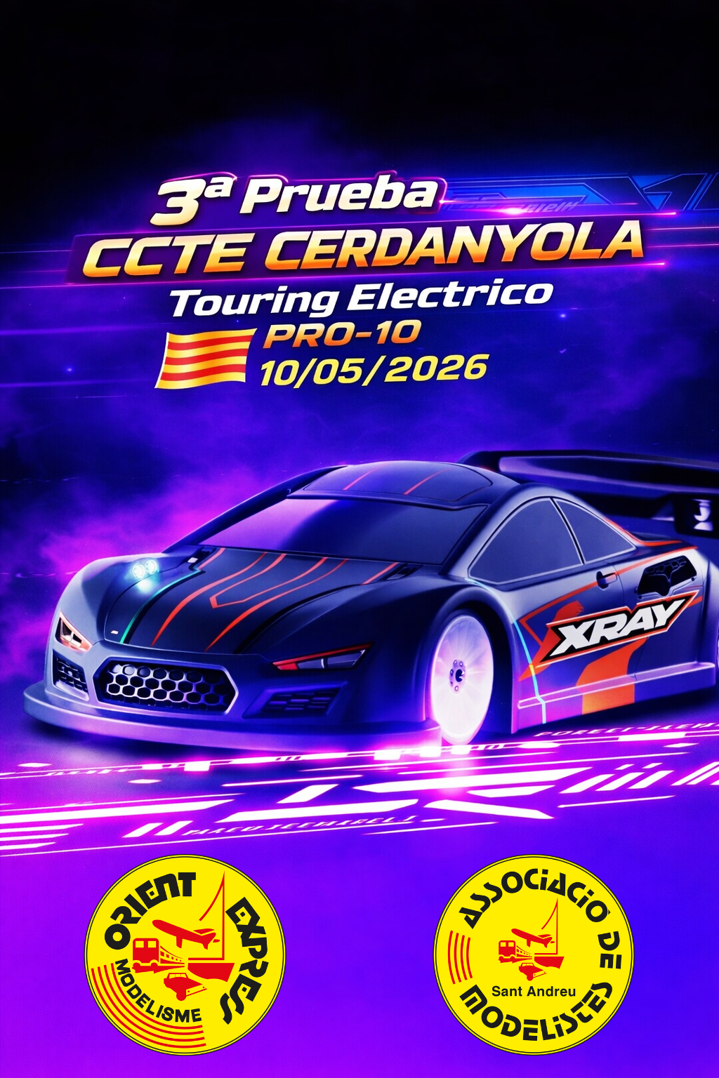 Imagen del evento 3&ordm; PRUEBA CCTE CERDANYOLA 10/05/2026 PRO10 / TOURING ELECTRICO