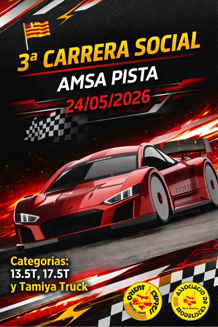 Imagen del evento 3&ordf; Social Pista Electric 24/05/26